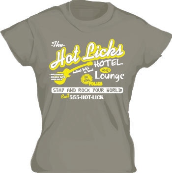 Hot Licks Hotel Girly T-shirt