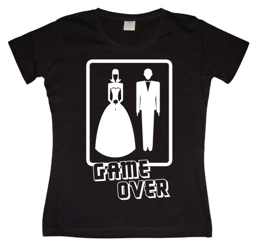 Wedding - GAME OVER! Girly T-shirt
