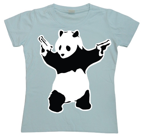 Banksy Panda Girly T-shirt