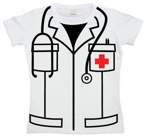 Nurse Cover Up Girly T-shirt