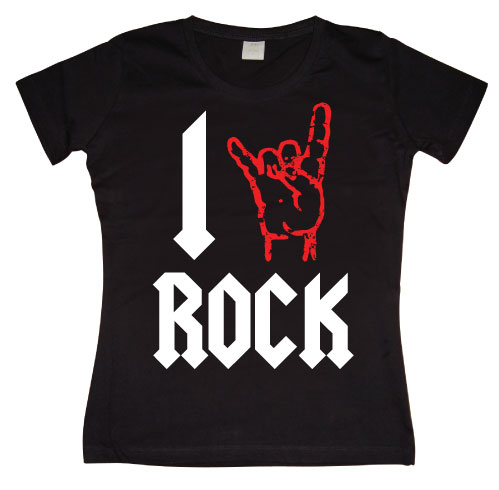 I Love To Rock Girly T-shirt