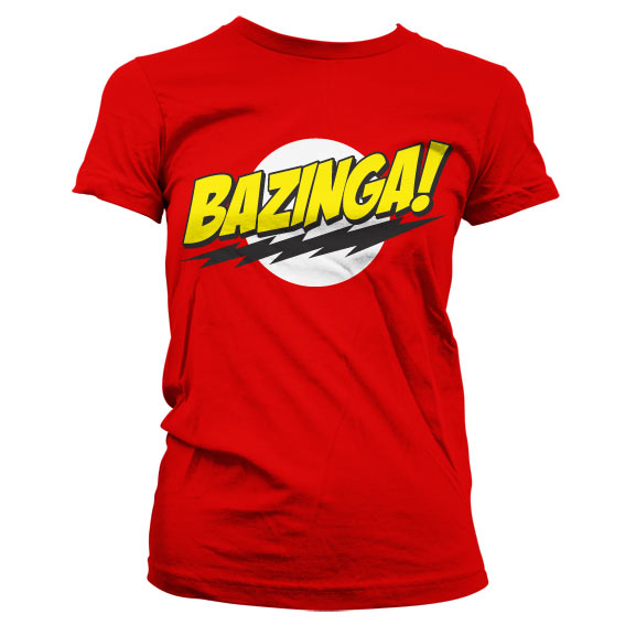 Bazinga Super Logo Girly Tee