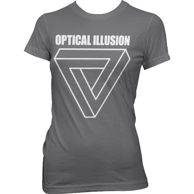 Optical Illustion - Infinity Triangle Girly T-Shirt