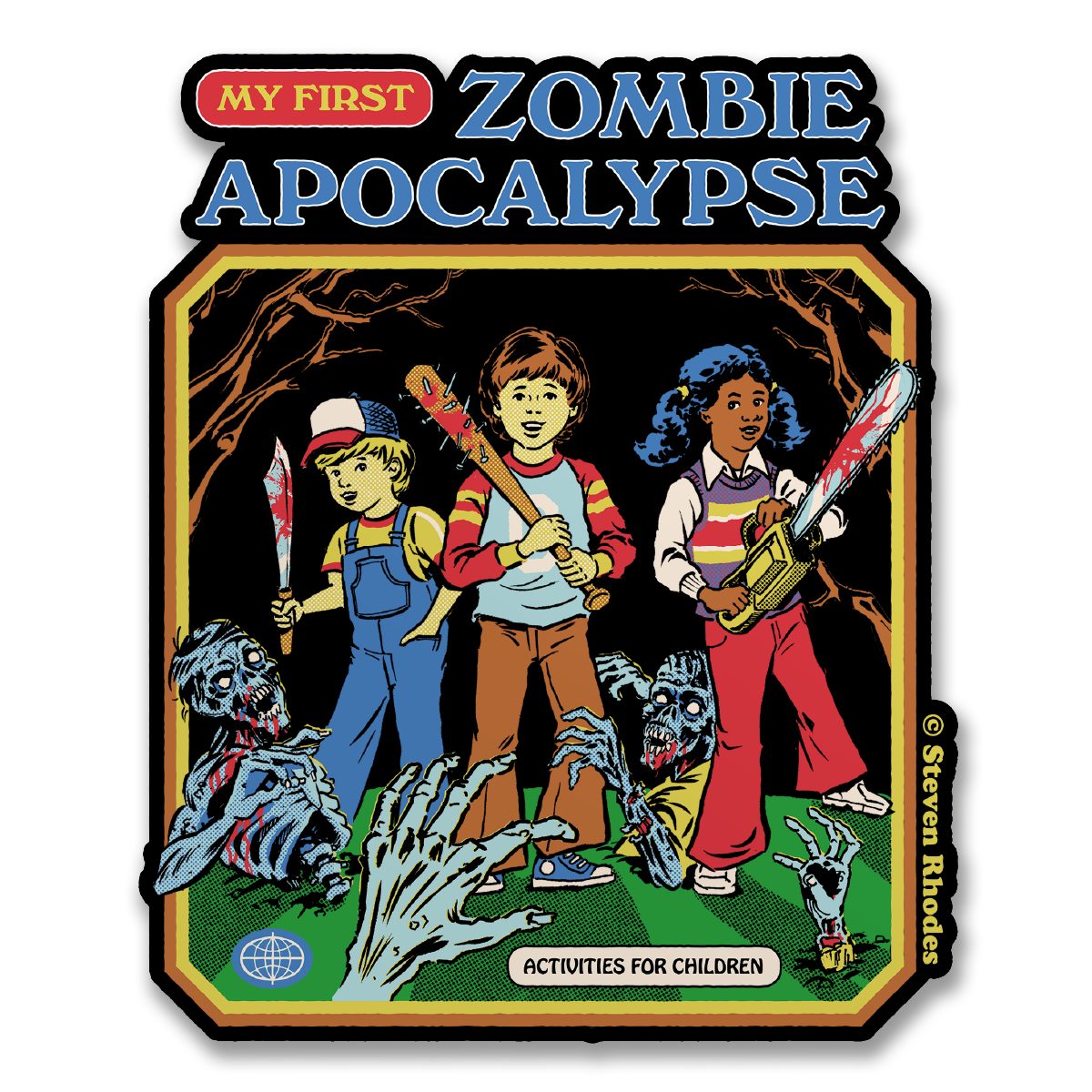 Steven Rhodes - My First Zombie Acopalypse Sticker