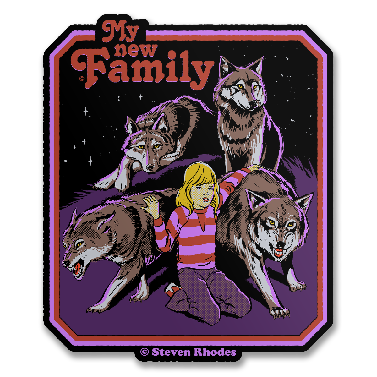 Steven Rhodes - My New Family Sticker