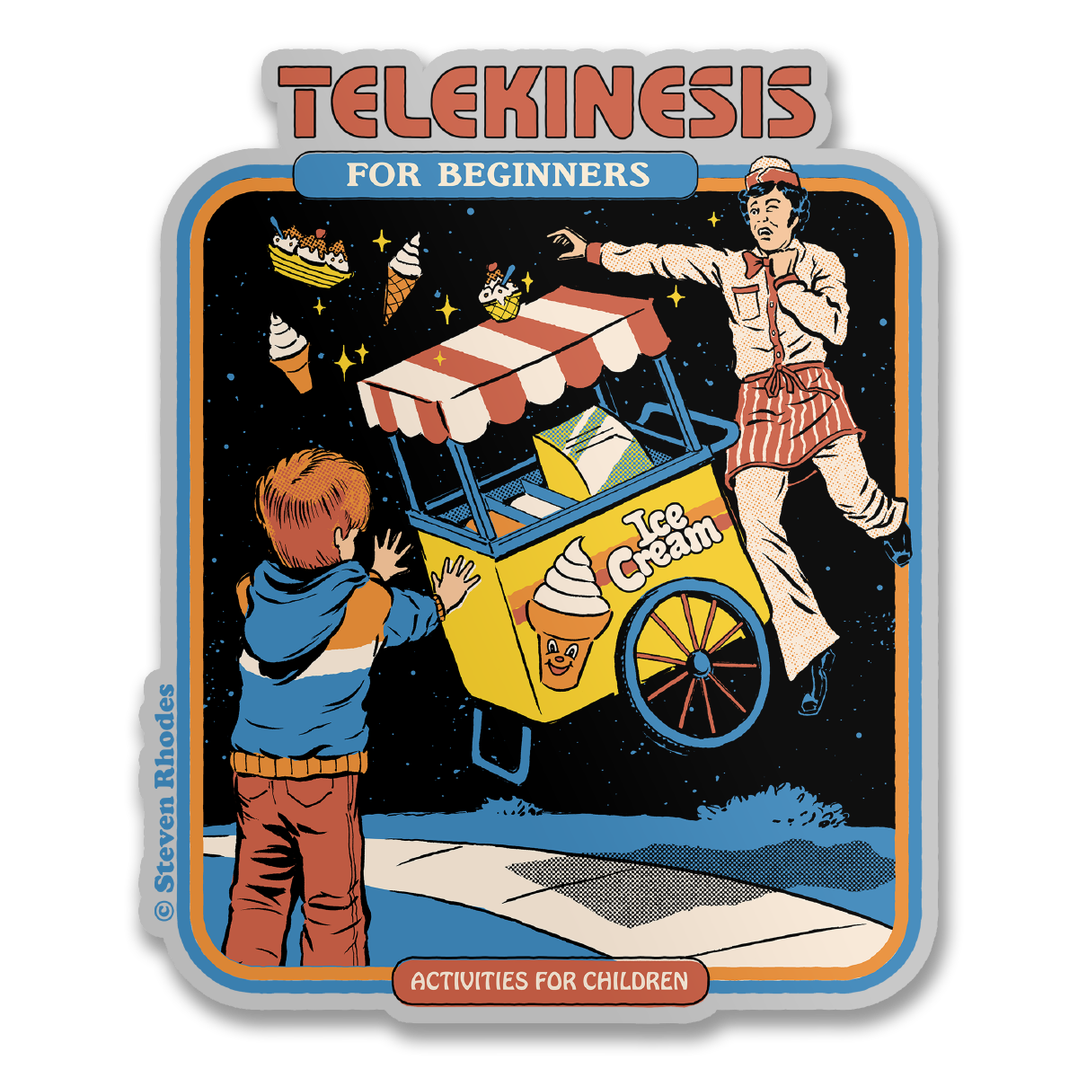 Steven Rhodes - Telekinesis For Beginners Sticker