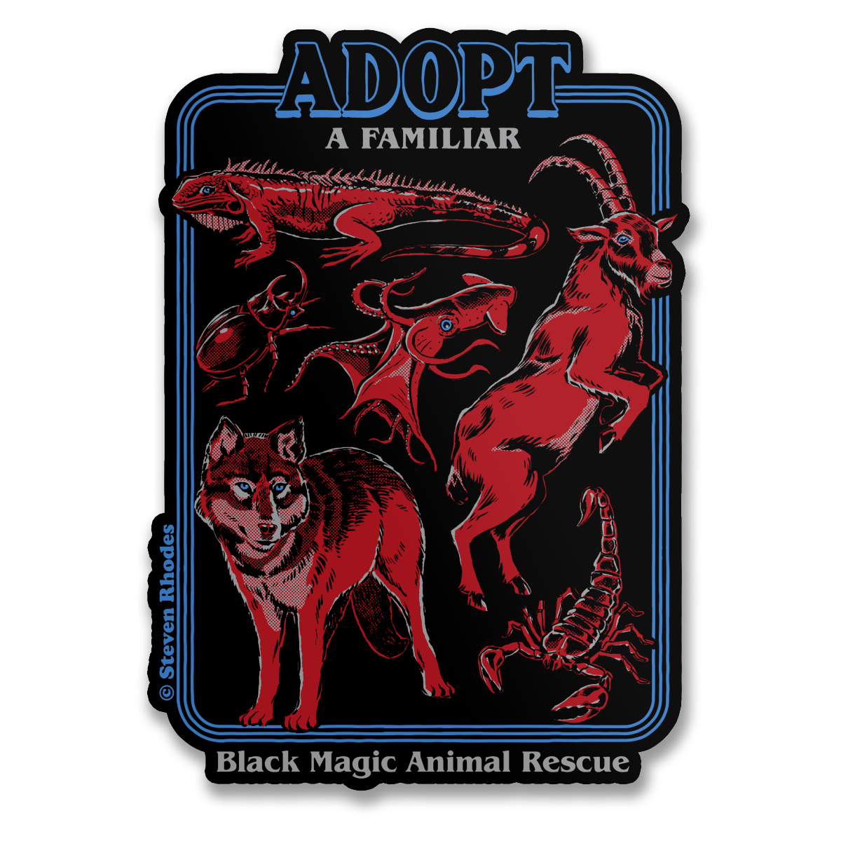 Steven Rhodes - Adopt A Familiar 3rd Edition Sticker