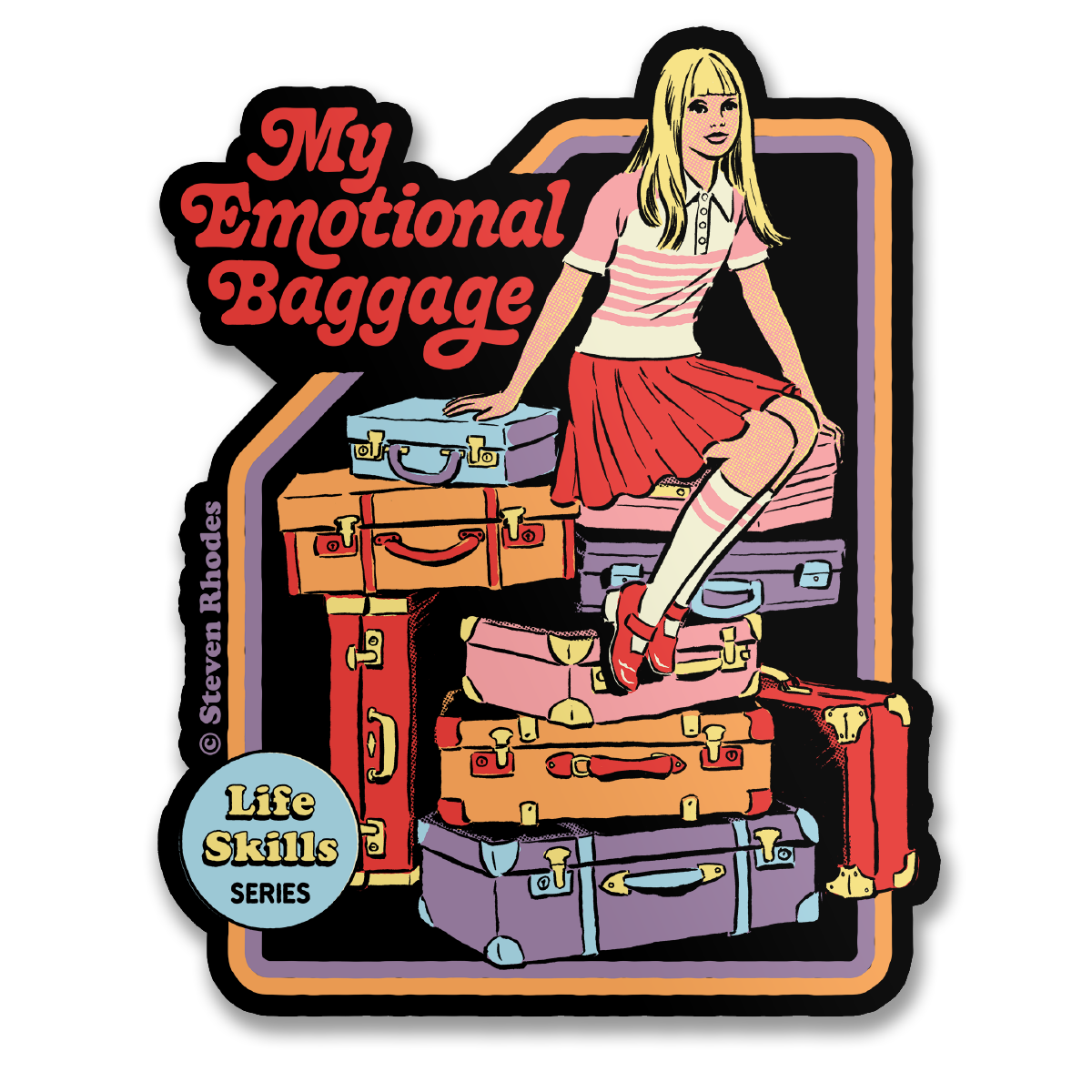 Steven Rhodes - My Emotional Baggage Sticker