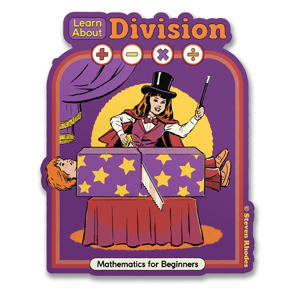 Steven Rhodes - Learn About Division Sticker