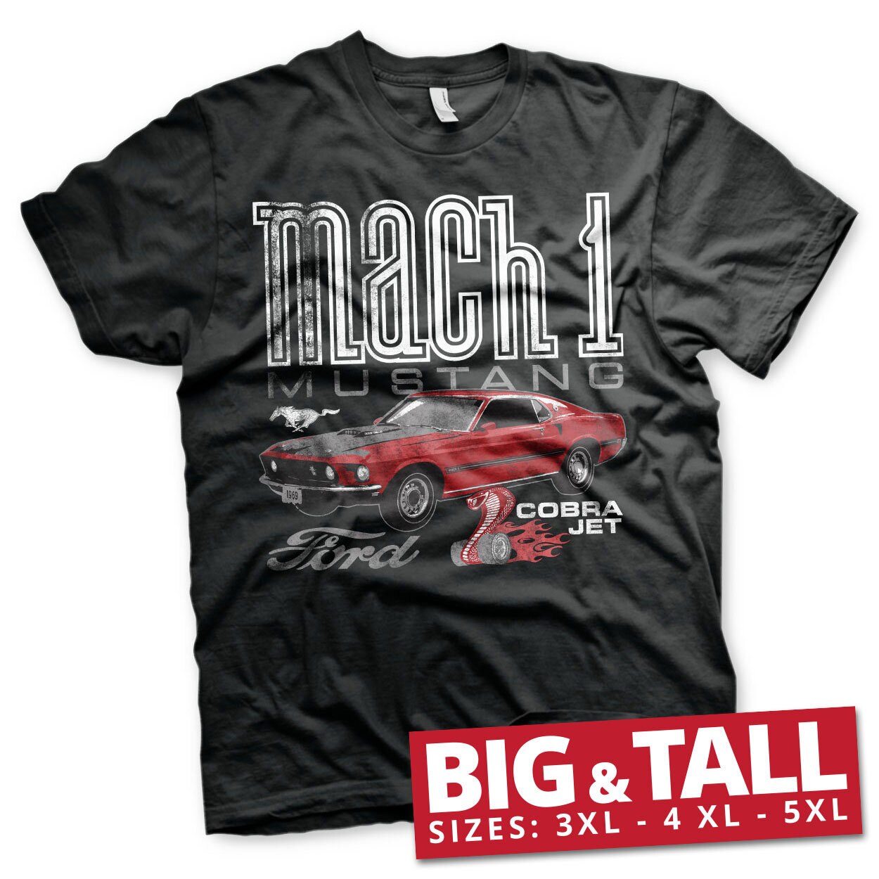 Ford Mach-1 Mustang Big & Tall T-Shirt