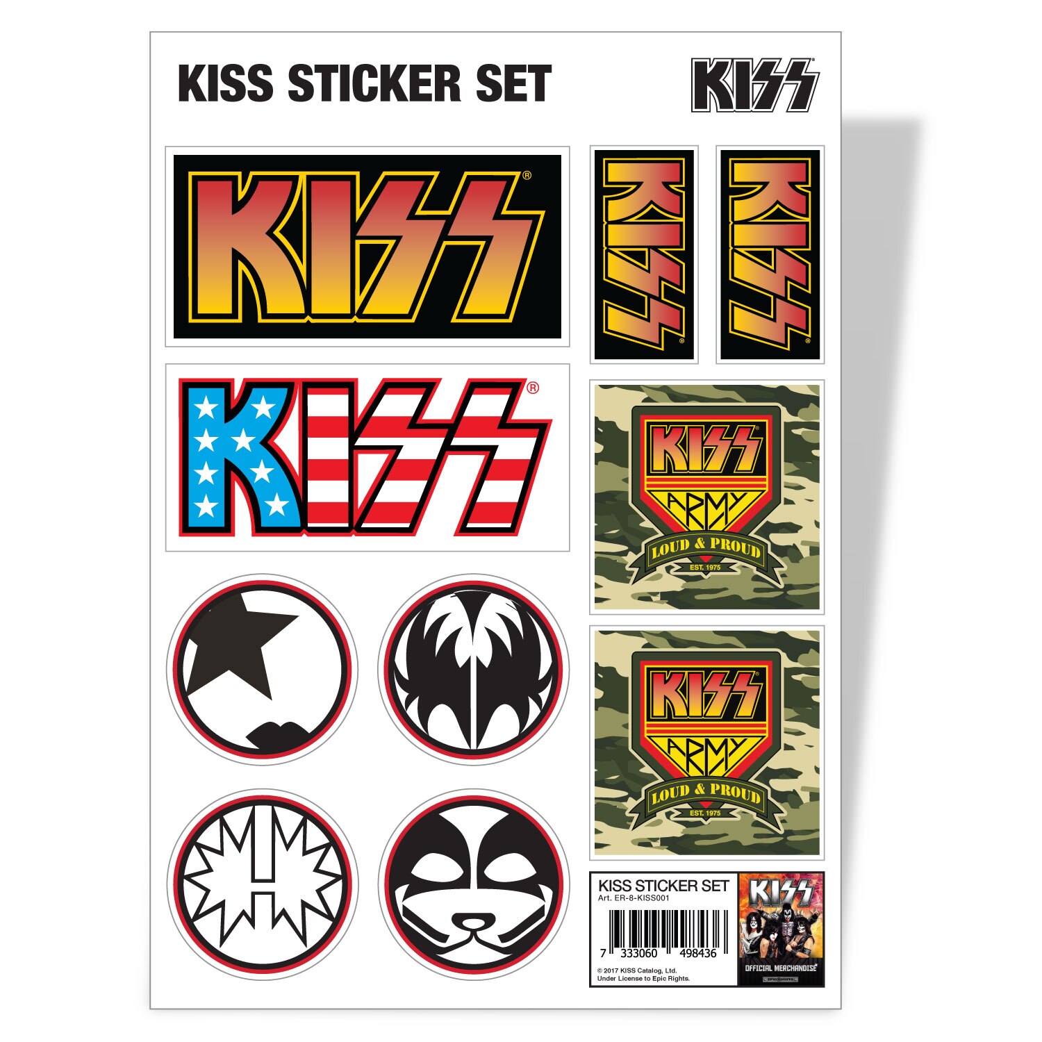 KISS Sticker Set