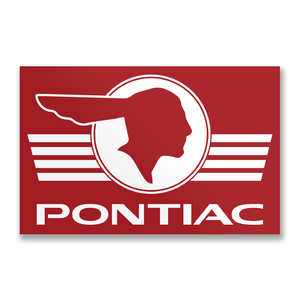 Pontiac Retro Logo Sticker