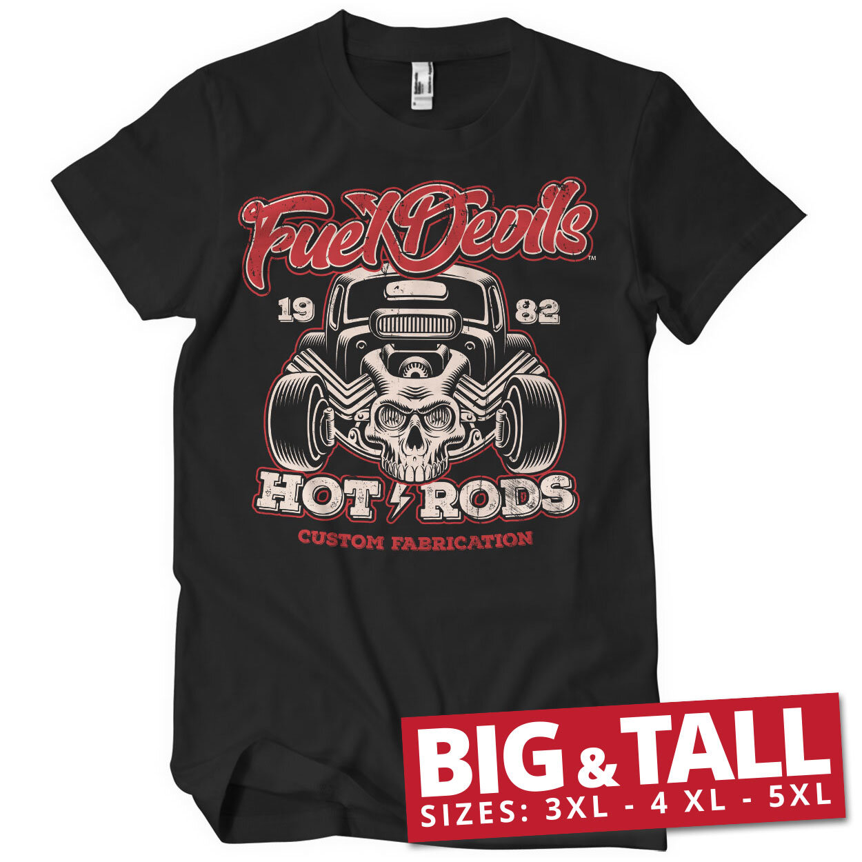 Fuel Devils Hot Rod Fabrication Big & Tall T-Shirt