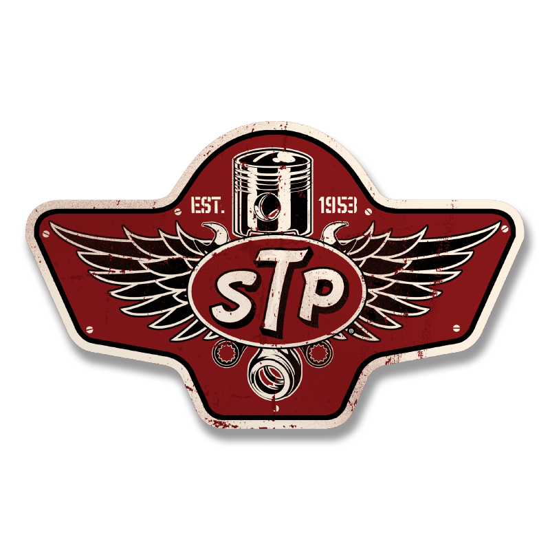 STP Piston Emblem Sticker