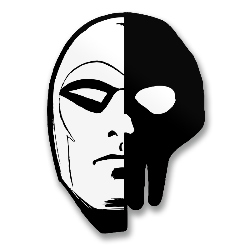 The Phantom Icon Head Sticker