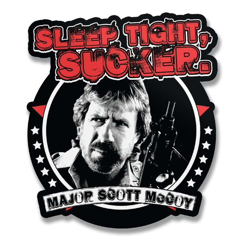 Chuck Norris - Sleep Tight, Sucker Sticker