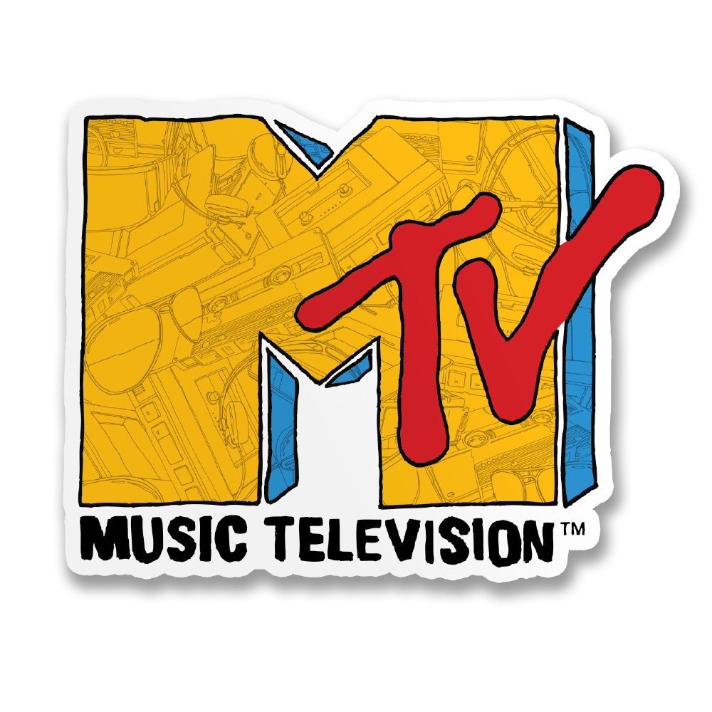 MTV Sketch Logo Sticker
