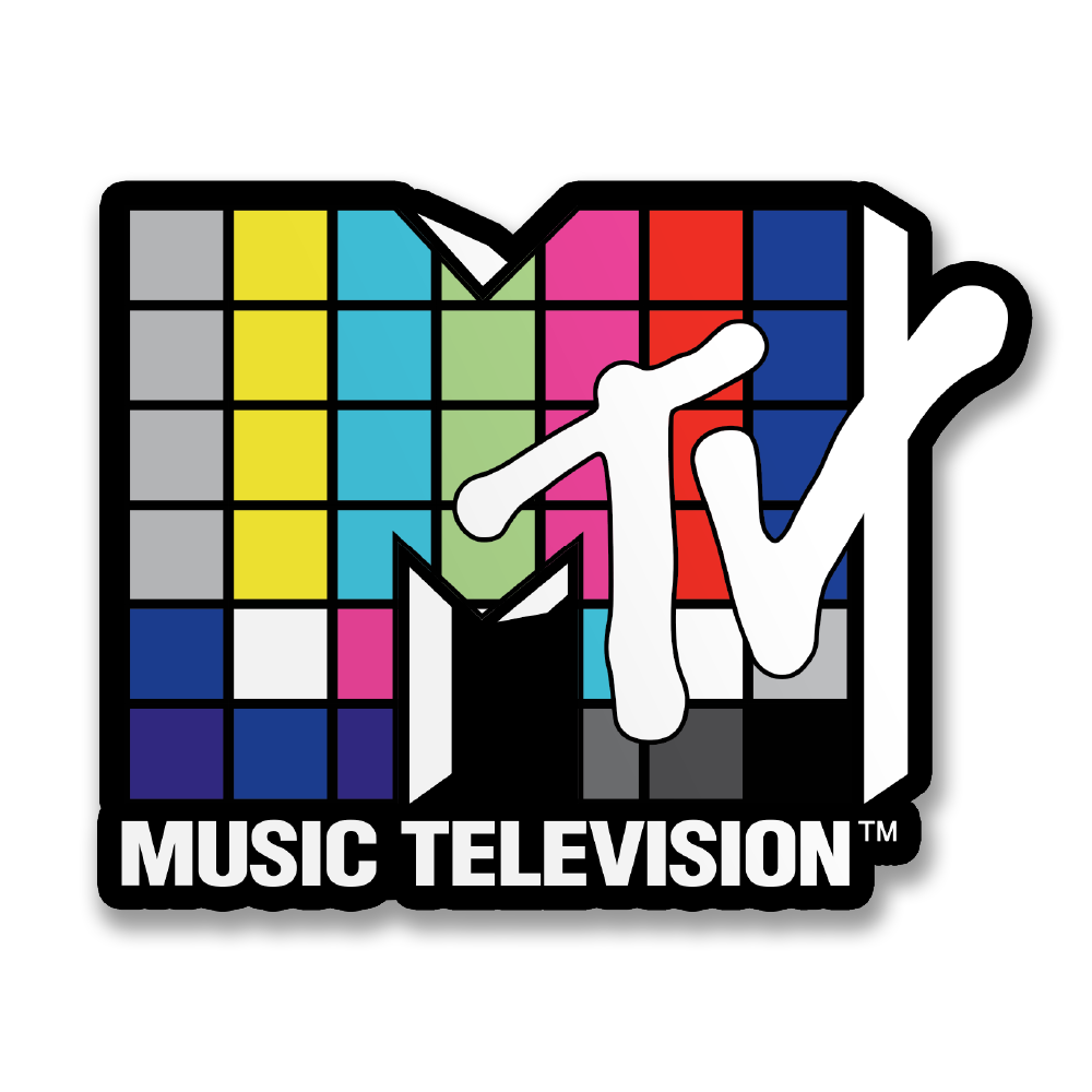 MTV Color Blocks Logo Sticker