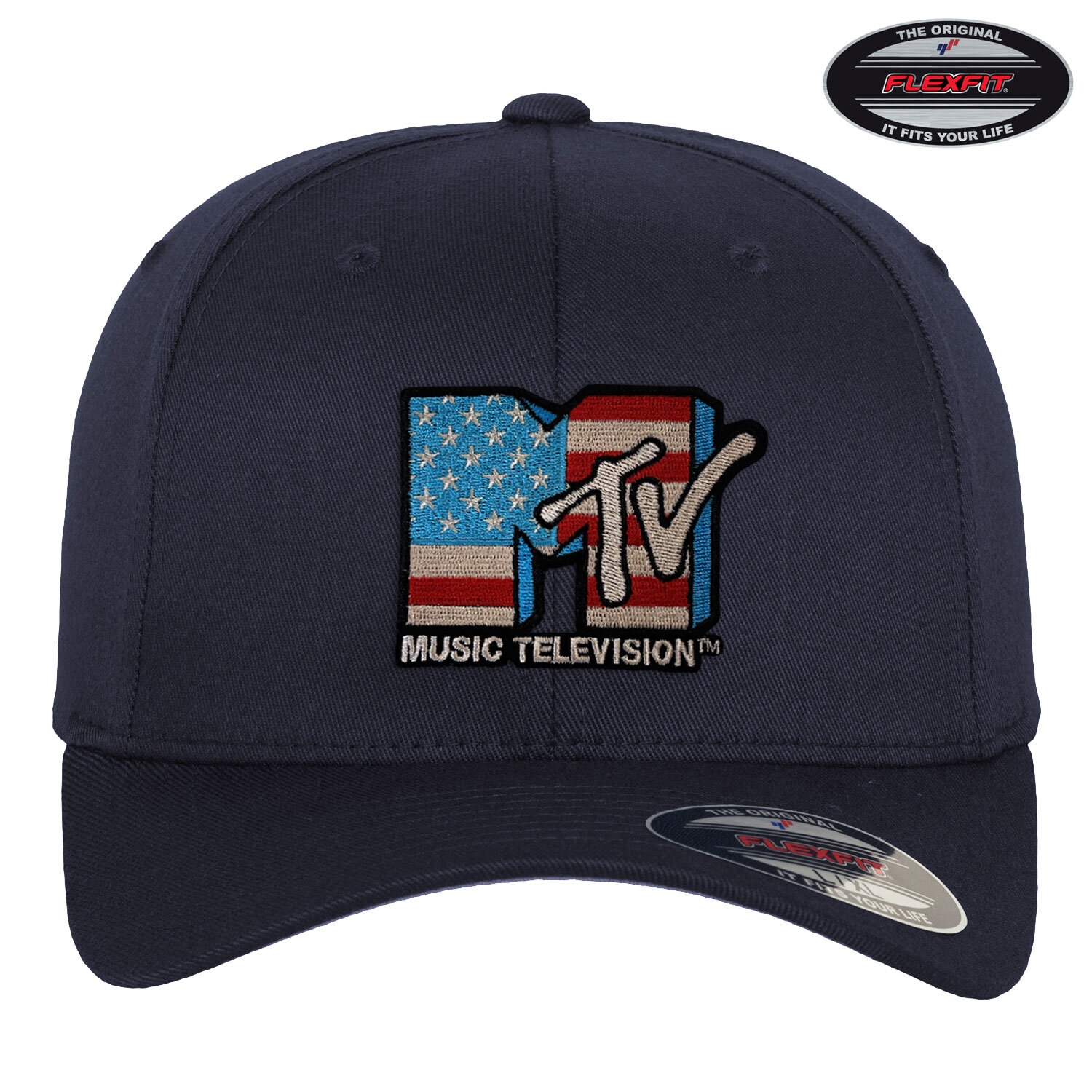 MTV American Flag Flexfit Cap