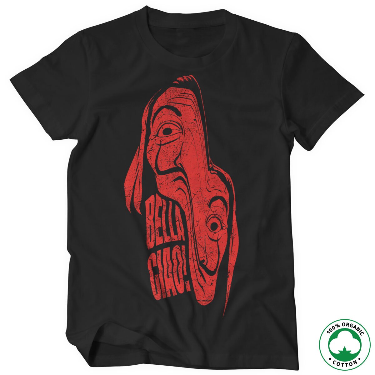 La Casa De Papel Warped Mask Organic T-Shirt