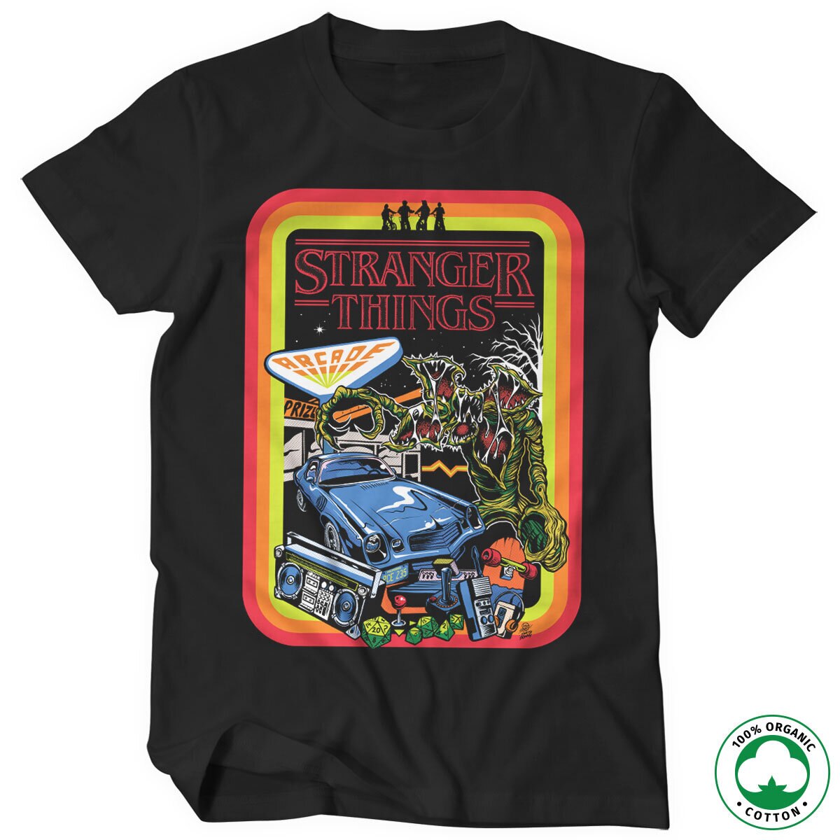 Stranger Things Retro Poster Organic T-Shirt