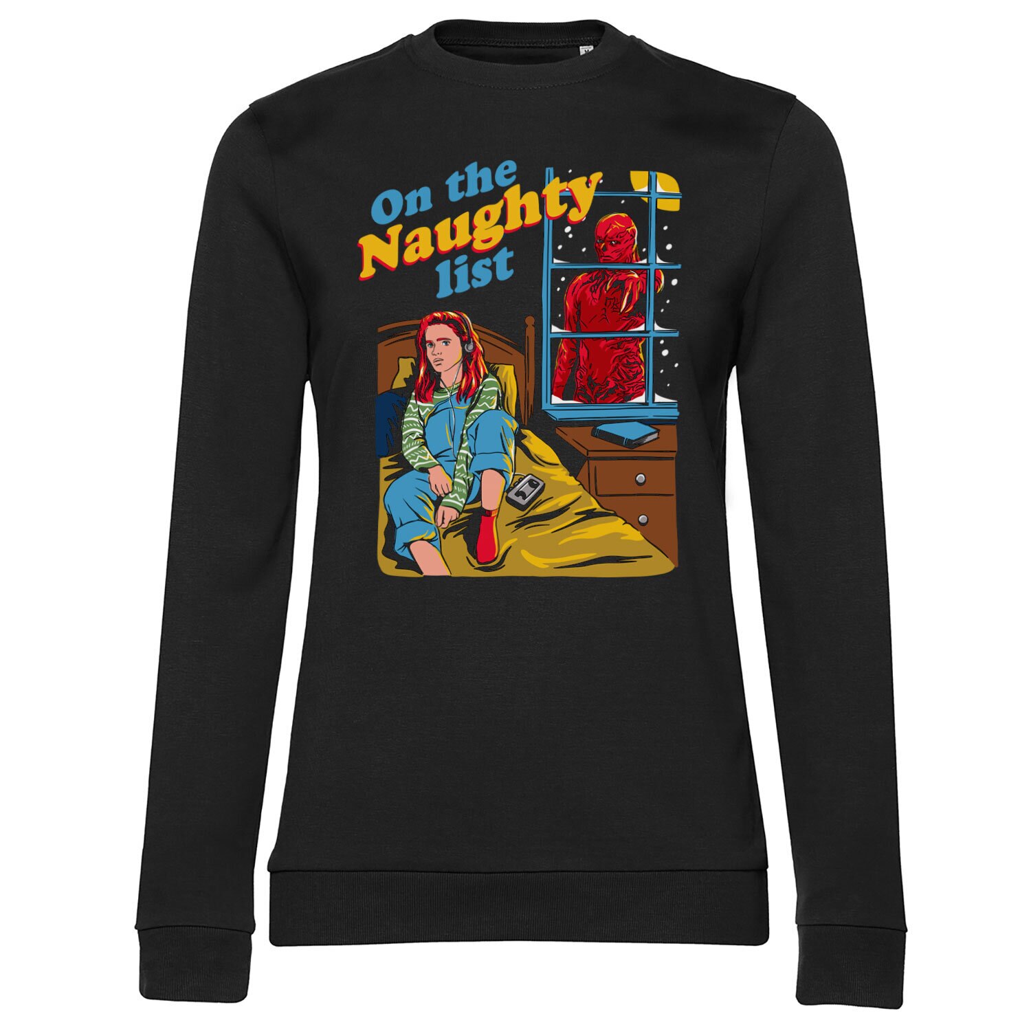 Stranger Things - Naughty List Girly Sweatshirt