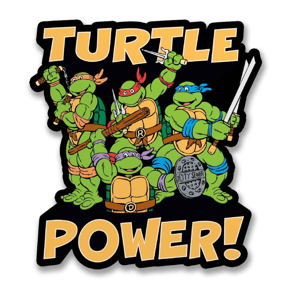 Turtle Power Sticker
