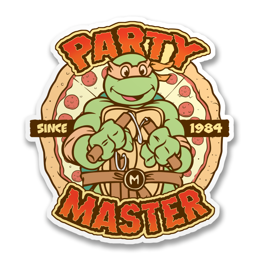 Party Master Since 1984 Sticker