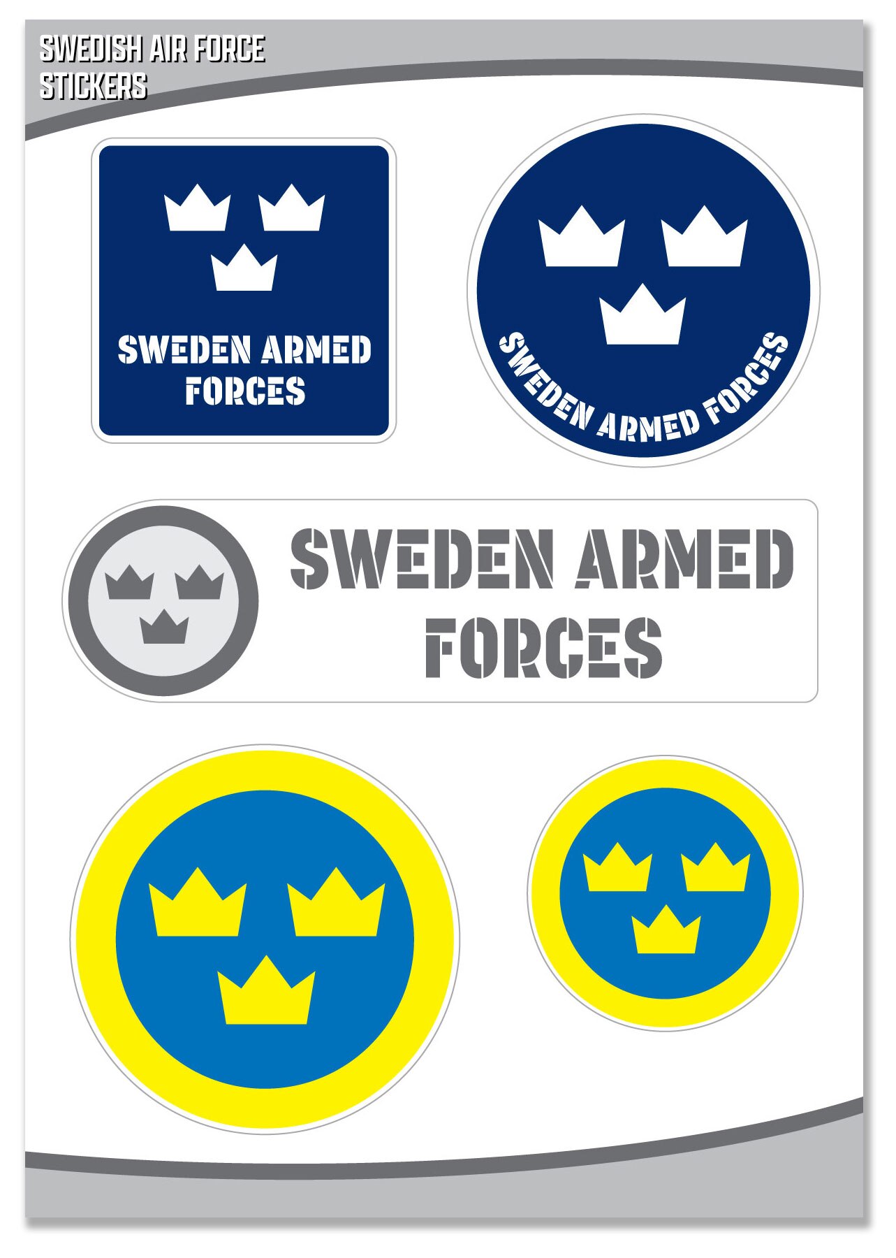 Swedish Airforce sticker.