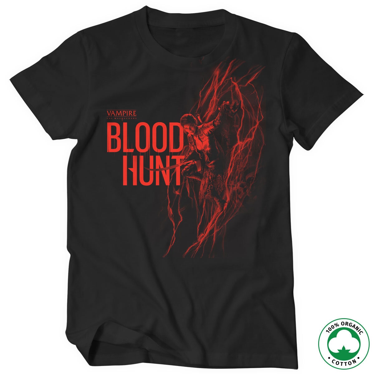 Bloodhunt Girl in Red Organic T-Shirt