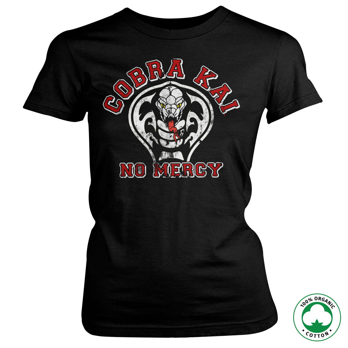 Cobra Kai - No Mercy Organic Girly Tee