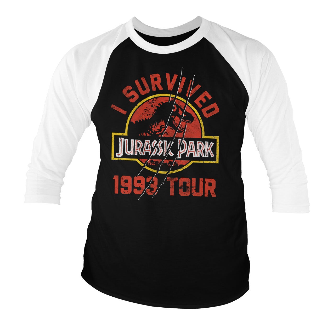 Jurassic Park 1993 Tour Baseball 3/4 Sleeve Tee