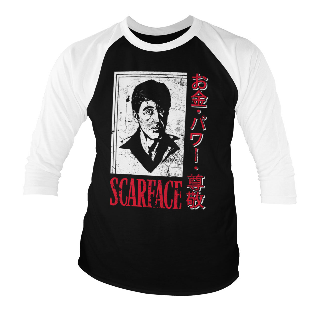 Scarface - Japanese Baseball 3/4 Sleeve Tee