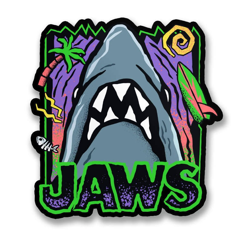 JAWS Doodle Sticker