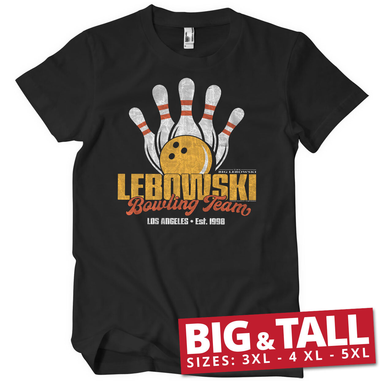 Lebowski Bowling Team Big & Tall T-Shirt