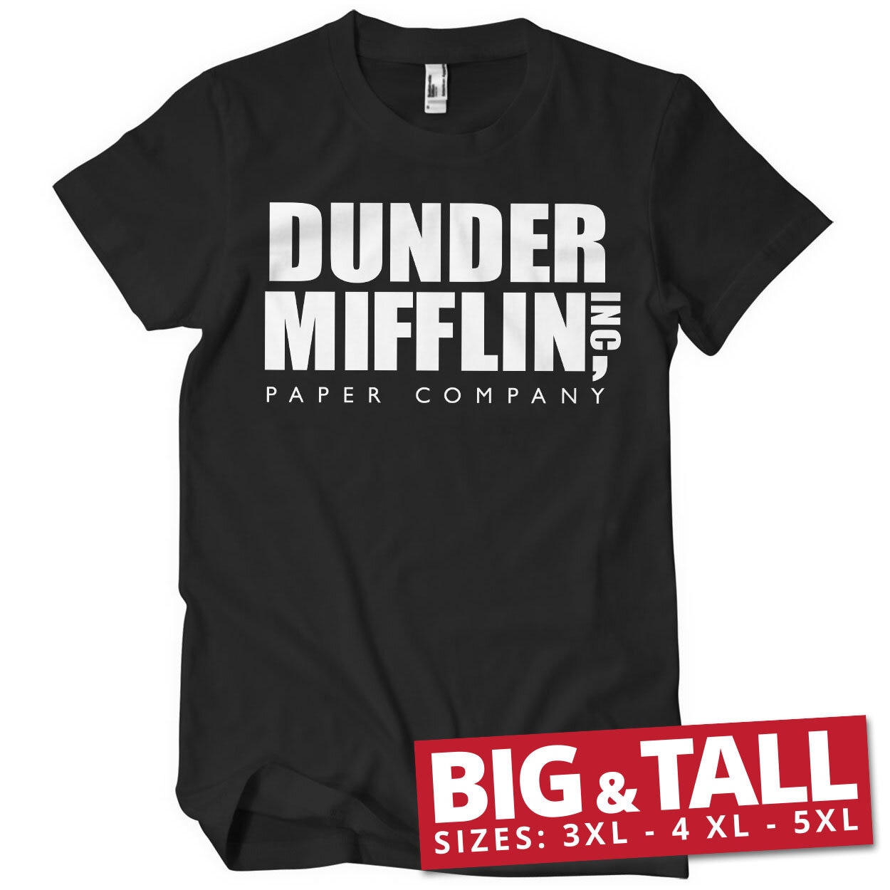 Dunder Mifflin Inc. Logo Organic Big & Tall T-Shirt