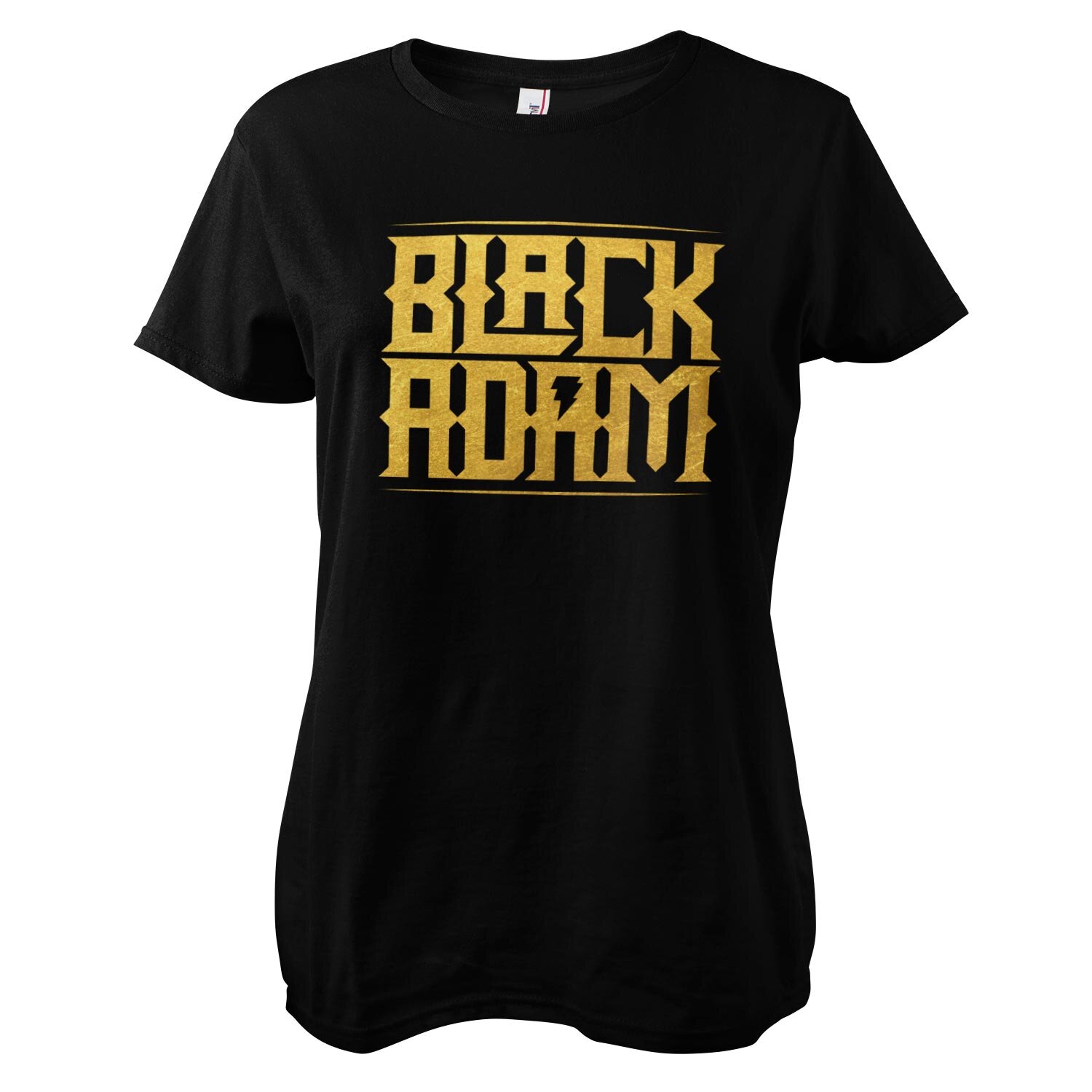 Black Adam Gold Logo Girly Tee