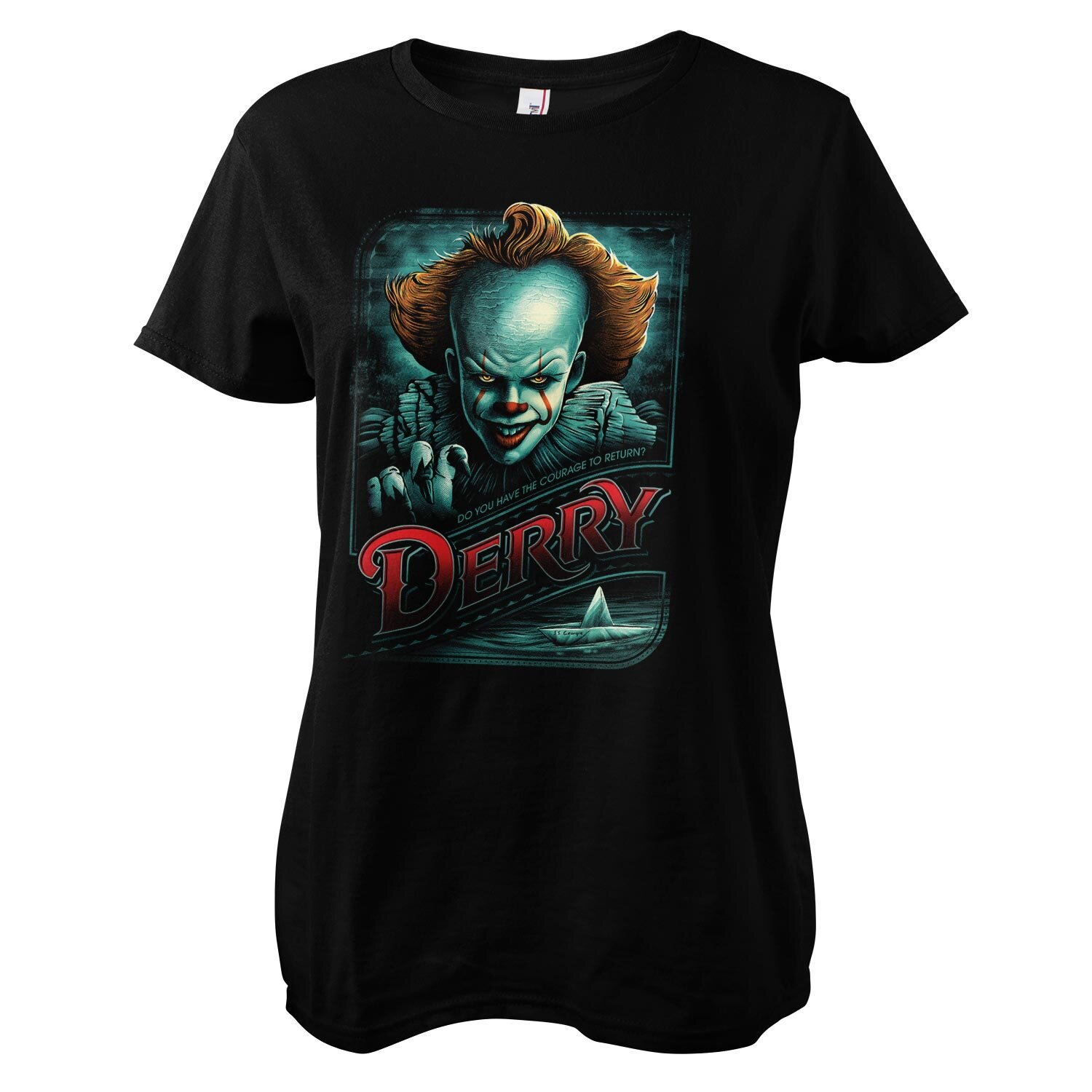 IT - Pennywise in Derry Girly Tee