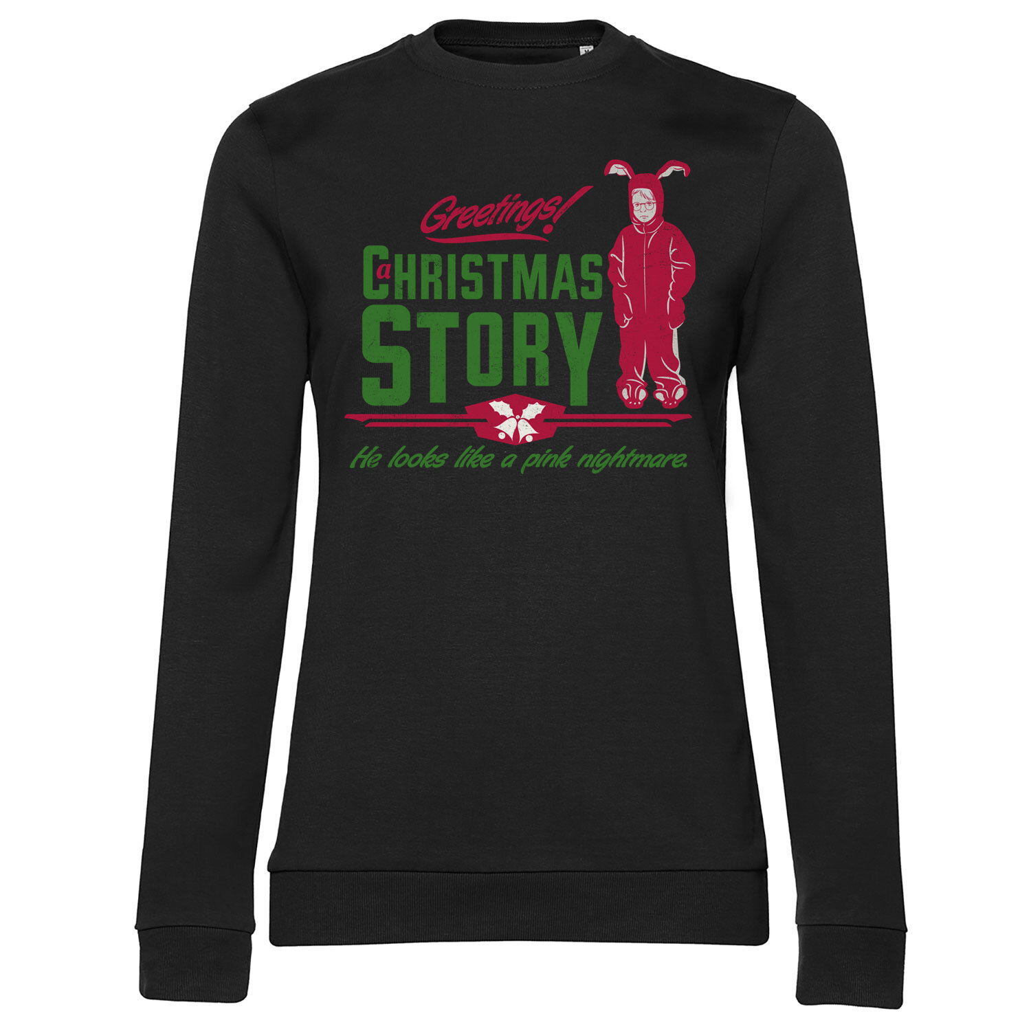 A Christmas Story - Pink Nightmare Girly Sweatshirt