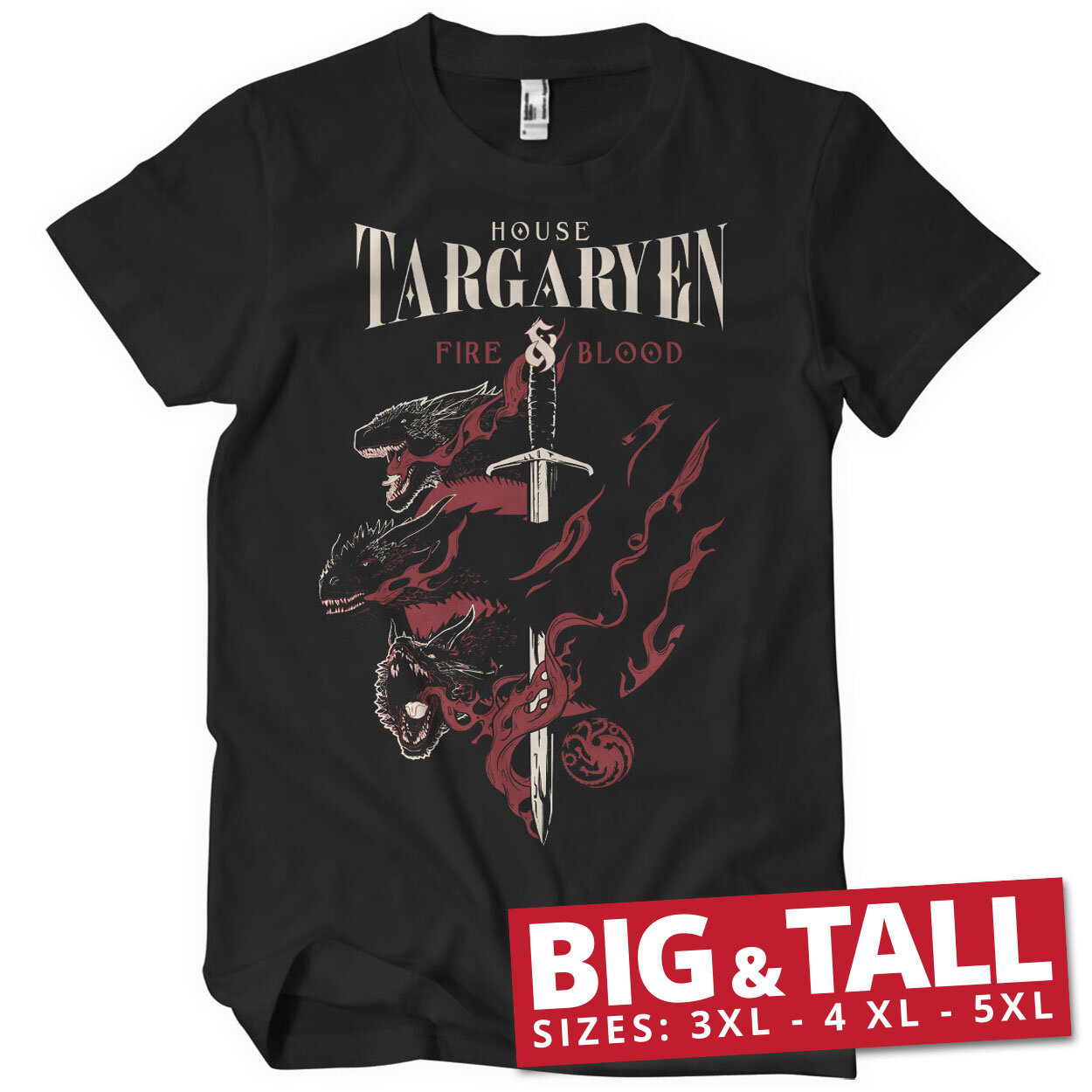 House Targaryen Big & Tall T-Shirt