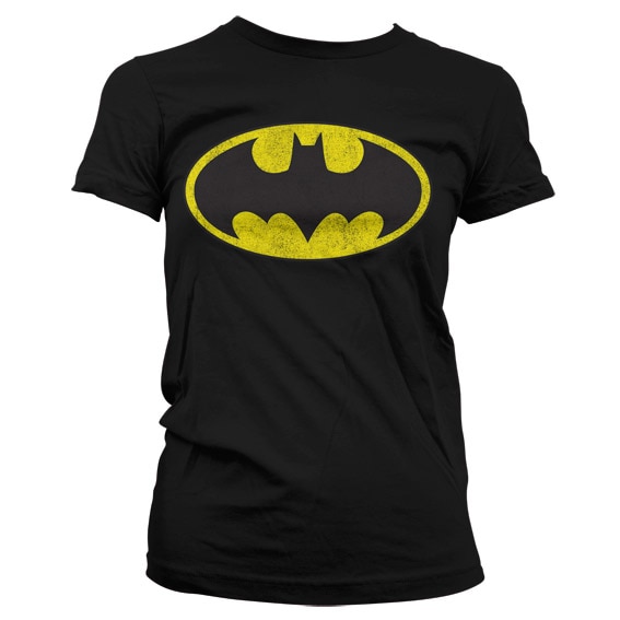 Batman Distressed Logo Girly T-Shirt