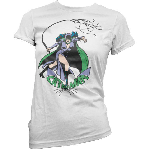 Catwoman In Action Girly Tee