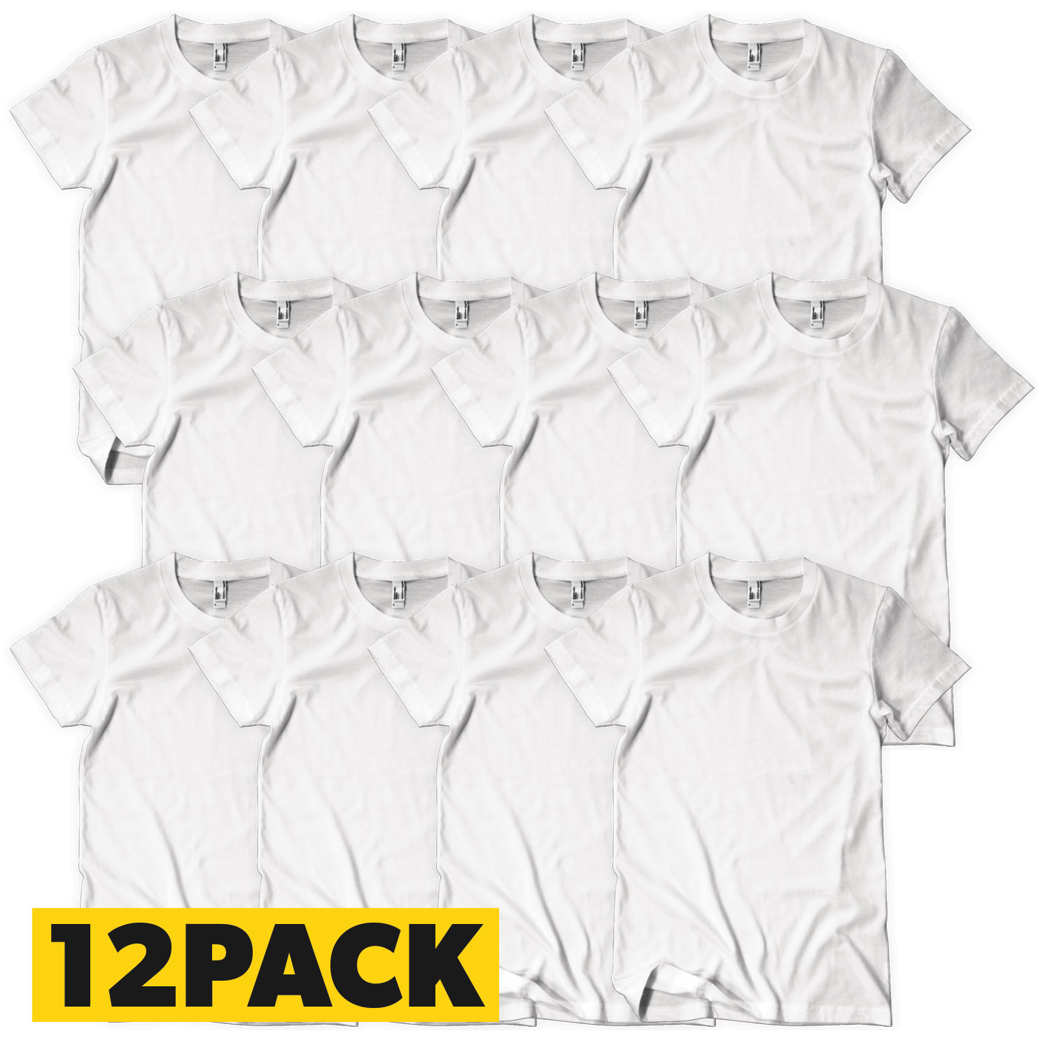 T-Shirts Bigpack White - 12 pack