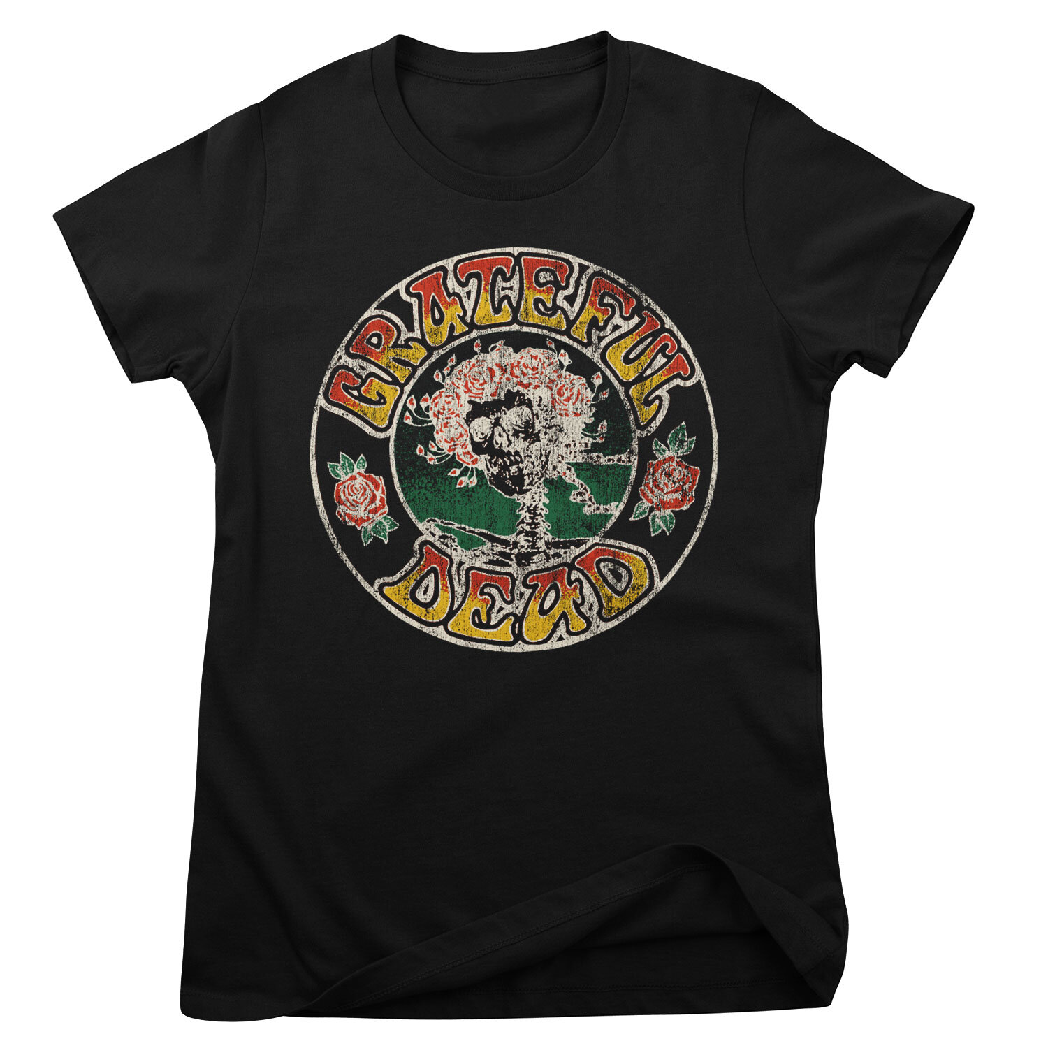 Grateful Dead - Skull & Roses Girly Tee