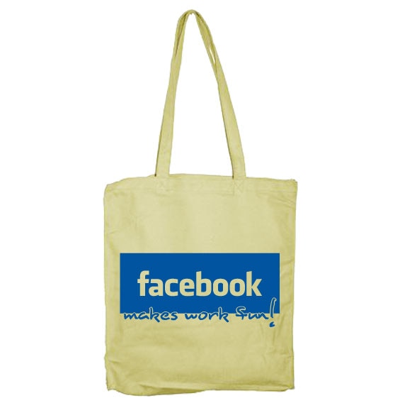 Facebook make work fun! Tote Bag